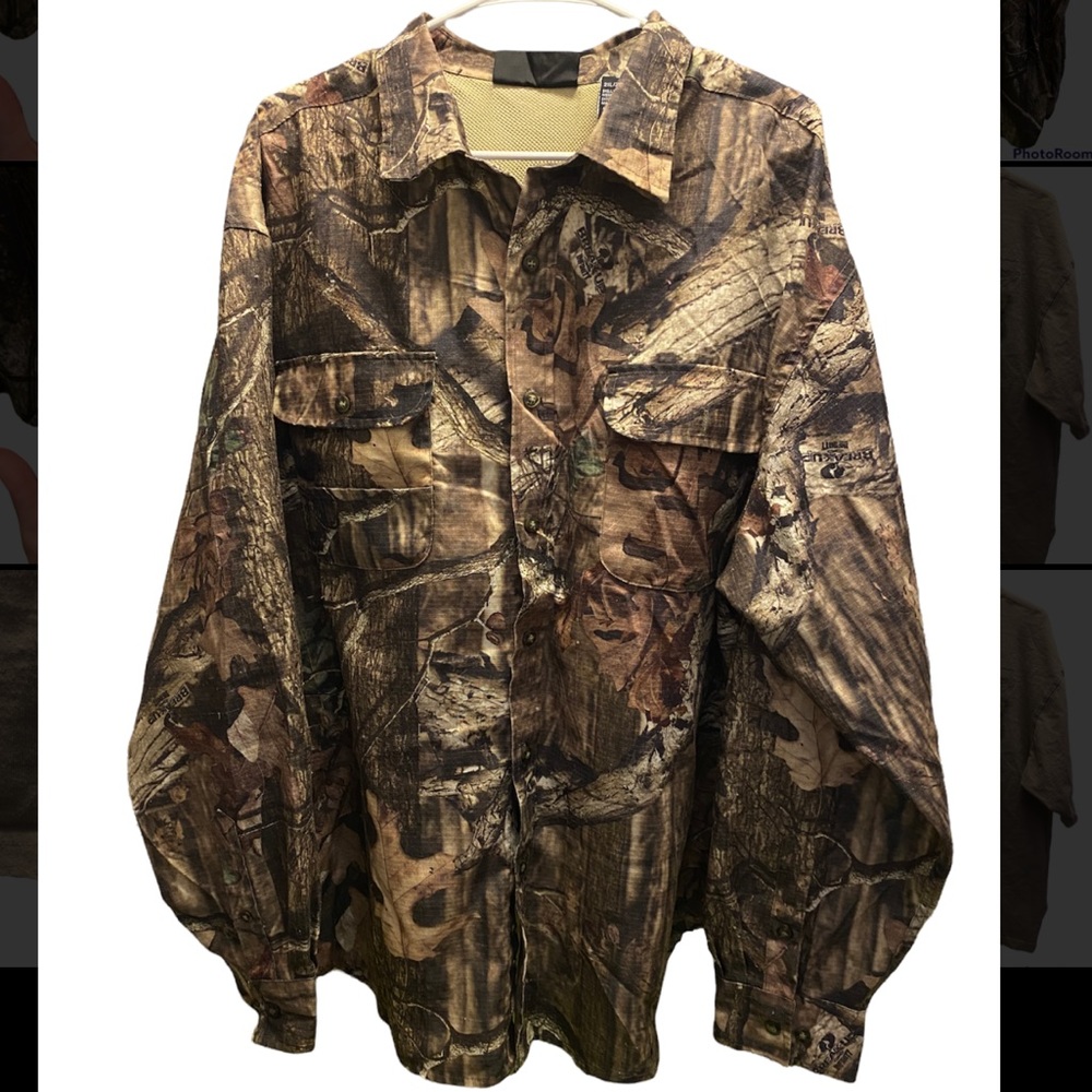 Mens BreakUp Inifinity Mossy Oak Button Up Camo Long Sleeve
